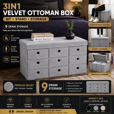 New Ottomans 3 in 1