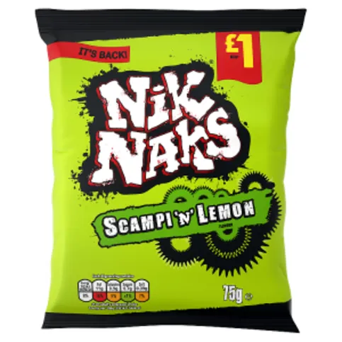 NiK NAKS Scampi 'N' Lemon Flavour 75g