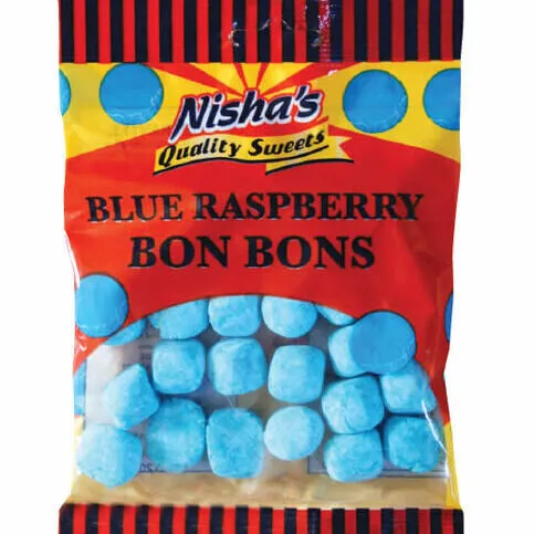Nisha's - Blue Raspberry Bon Bons, 120g bag 