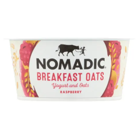 Nomadic Breakfast Oats Yogurt and Oats Raspberry 140g
