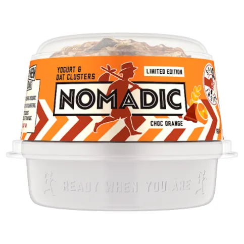 Nomadic Limited Edition Choc Orange Yoghurt & Oat Clusters 169g