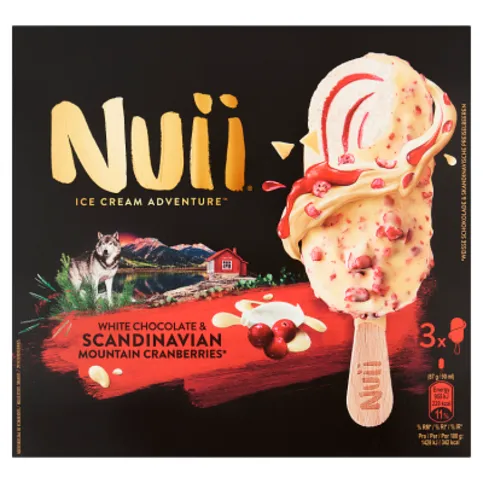 Nuii White Chocolate & Scandinavian Mountain Cranberries 201g