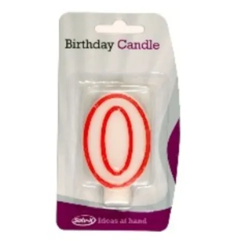 Solv-X Birthday Candle Number 0