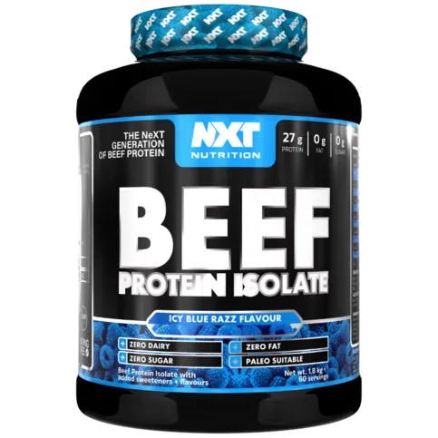 NXT Nutrition Beef Protein Isolate- Blue Raspberry Ice 1.8 KG 