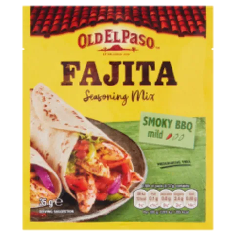 O.E.PASO FAJITA SEASONING MIX PM£1.29 35G