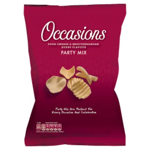 Occasions Four Cheese & Mediterranean Herbs Flavour Party Mix 110g
