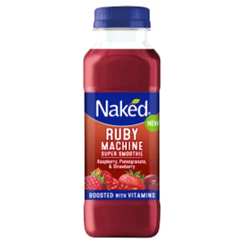 Naked Ruby Machine Super Smoothie Raspberry, Pomegranate, & Strawberry 300ml