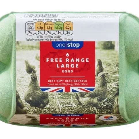 One Stop 6 Large Free Range Eggs
