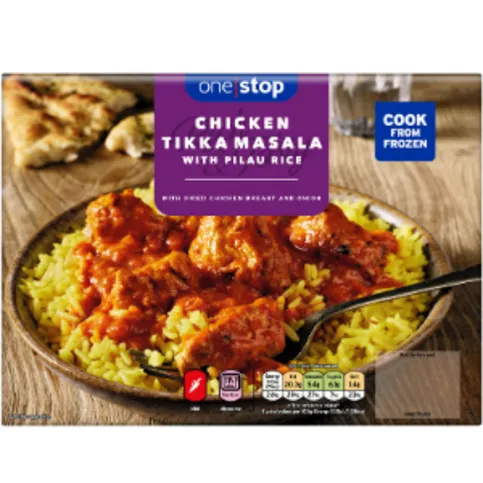 One Stop Chicken Tikka & Pilau Rice 400g