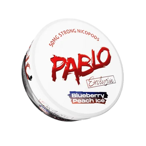 Pablo Exclusive Nicotine Pouch Blueberry Peach Ice