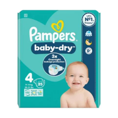 Pampers Baby Nappy Size 4 25s