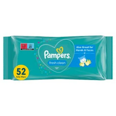 Pampers Fresh Clean Baby Wipes 52S