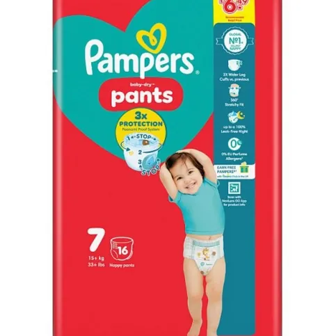 Pampers Pants size 7 (3X Protection)