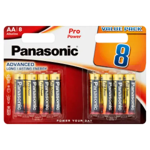 Panasonic 8 Pro Power AA Batteries Alkaline