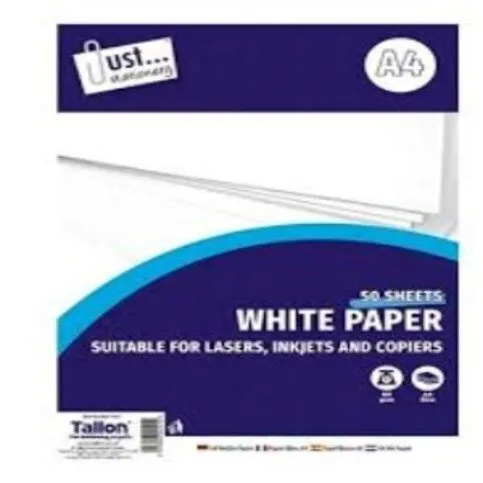 A4 White Copy Paper 50 Sheets 80Gsm