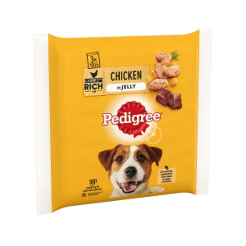 Pedigree Pouch Jelly Chicken 3x100g