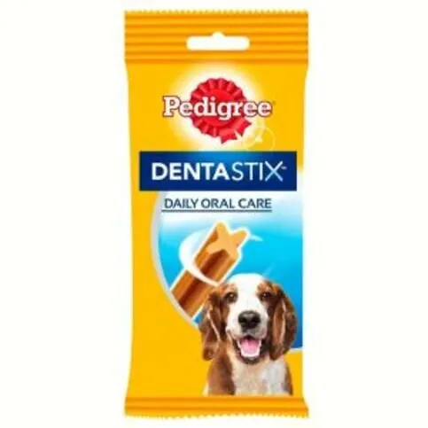 Pedigree Dentastix Daily Adult Medium Dog Treats 5 x Dental Sticks 128g