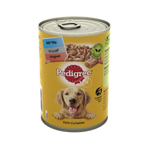 Pedigree Adult Wet Dog Food Tin Original in Loaf 400g