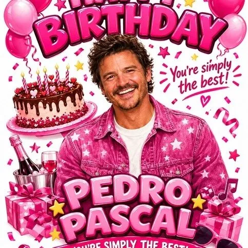 Pedro Pascal Birthday  Card