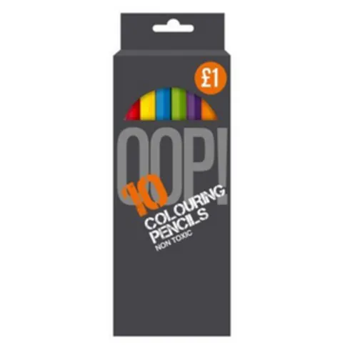 OOP! Coloured Pencils 10 Pack