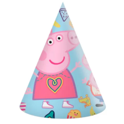 Peppa Pig Party Hats 6 Pack