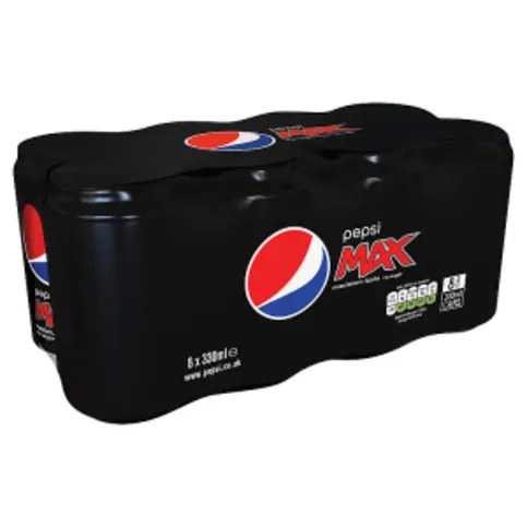 Pepsi Max No Sugar Cola Can 8 x 330ml