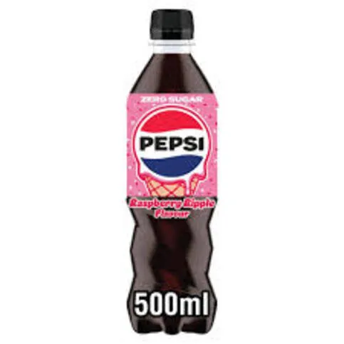 Pepsi trears raspberry ripple 500ml