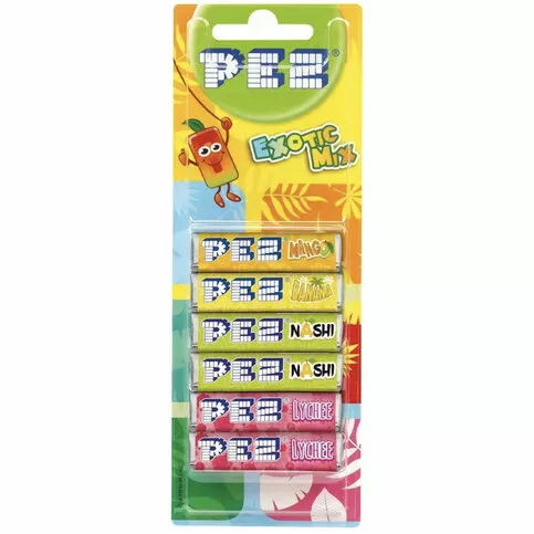 Pez Refill Pack Exotic Mix