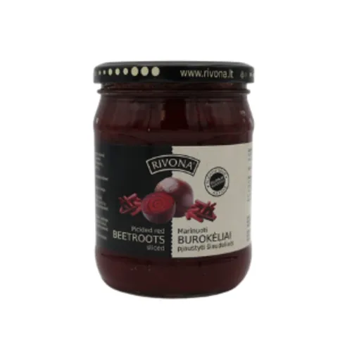 Pickled Red Beetroots Sliced Jar Rivona 500g