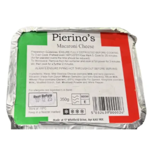 Pieronis Frozen Macaroni Cheese 350g