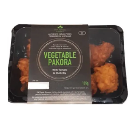 PK VEG PAKORA WITH TOMATO & CHILLI 155