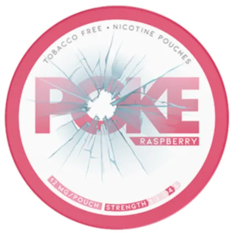 Poke Raspberry Nicotine Pouches 12mg 20 Pack