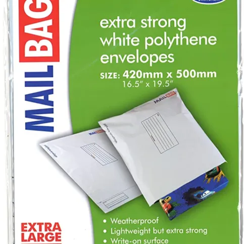Polythene Extra Large Mailing Bag 4pk