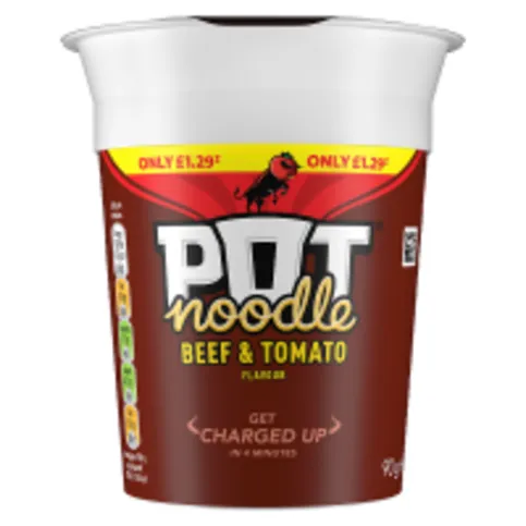 POT NOODLE BEEF & TOMATO PM£1.29 90G