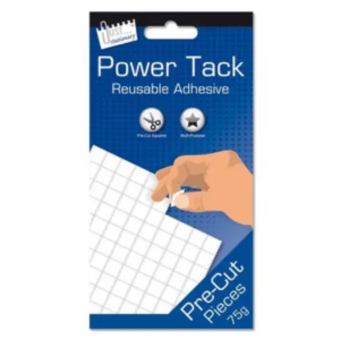 Just Stationery Power Tack Reusable Adhesive Squares 75g