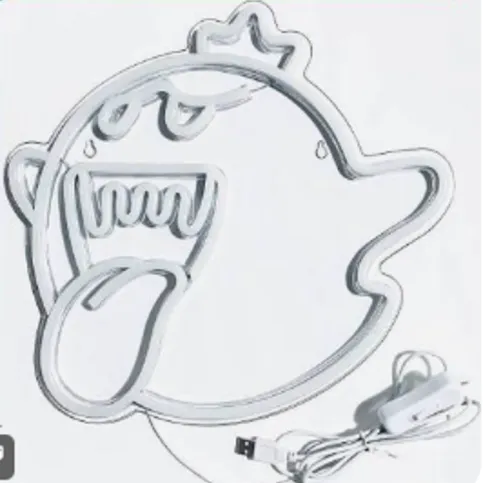 Premier 34cm Lit Acrylic Neon Boo Decoration EACH