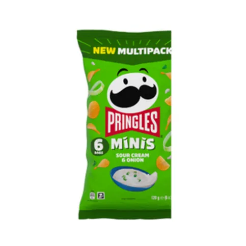 Pringles Minis Sour Cream & Chive 6x20g