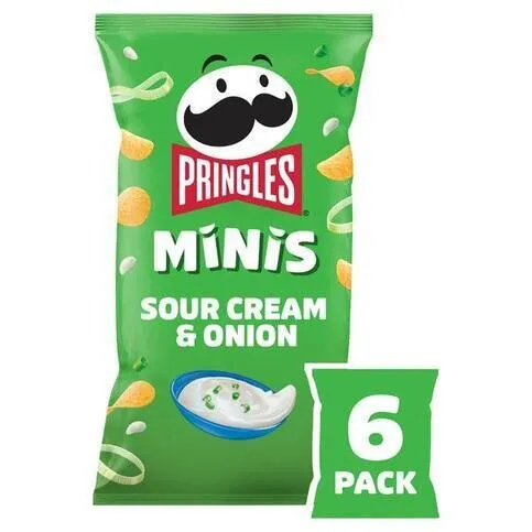 Pringles Minis Sour Cream & Onion 6 pack