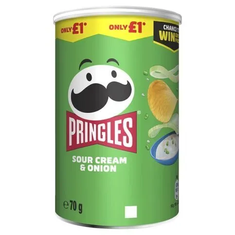 PRINGLES SOUR CREAM & ONION PM£1.25