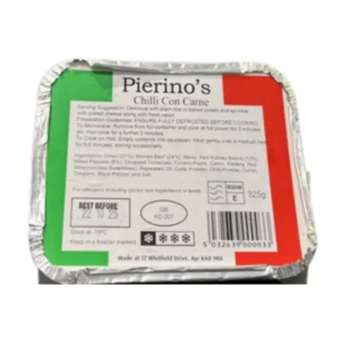 Pierinos Chilli Frozen Each
