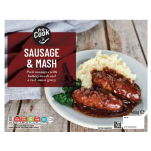 Pro-Cook Sausage & Mash 400g