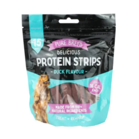 Pure Breed Protein Duck Strips 150G