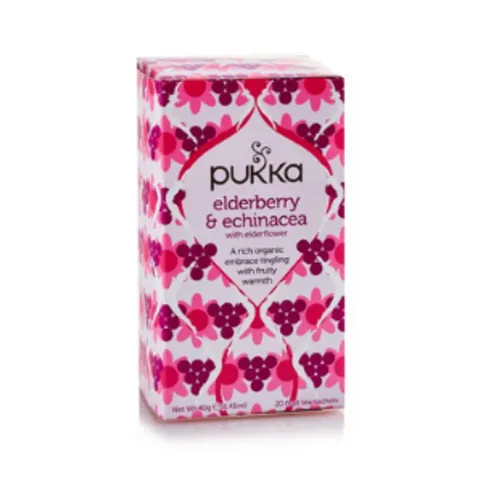 Pukka Herbs Elderberry & Echinacea Tea 20 Bags