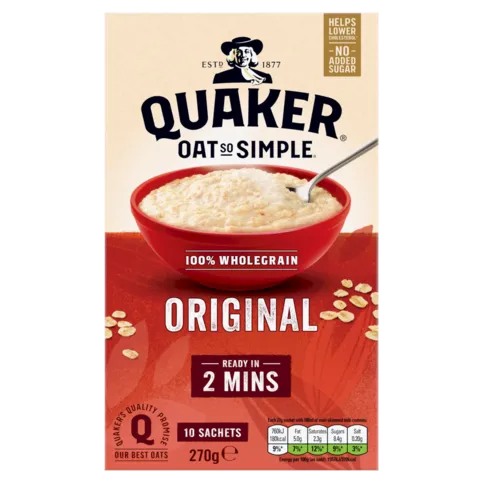 Quaker Oat So Simple Original Porridge 10x27g