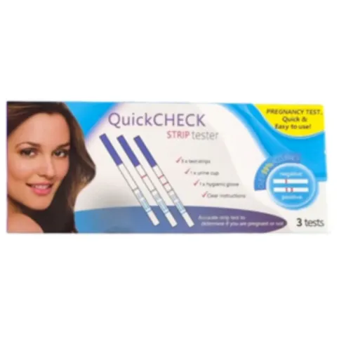 Quick Check Pregnancy Strip Tester 3 pack