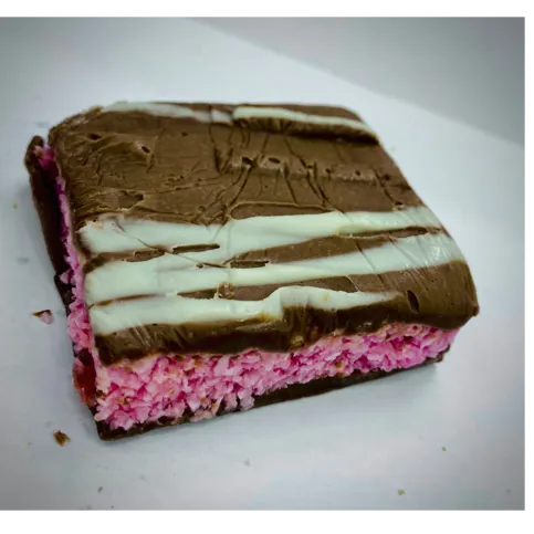 Raspberry Coconut Slice 