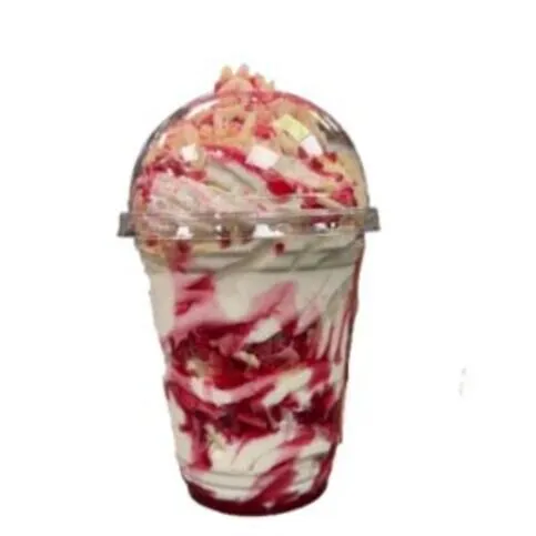 Raspberry White Chocolate Ice Cream Sundae