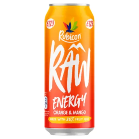 Raw Energy Orange And Mango 500ml