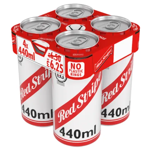 Red Stripe Jamaican Lager Beer 4 x 440ml