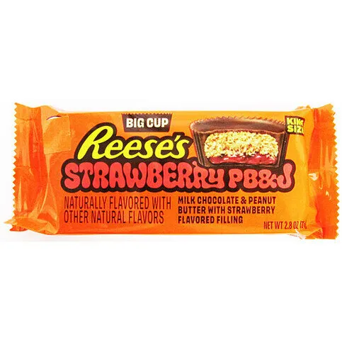 Reese's Peanut Butter & Jelly Strawberry Big Cups King Size